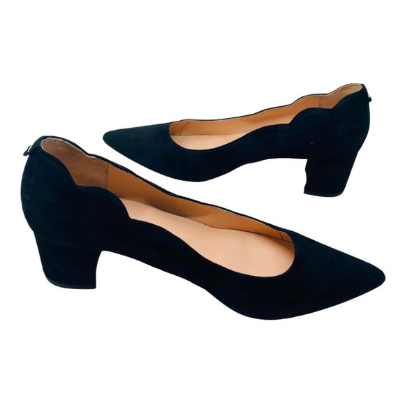 Kate Spade Mindi Yasmin Heel 9.5 Black Suede - Picture 1 of 11